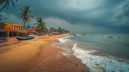 Poster - Cloudy Skies in Coastal Areas 