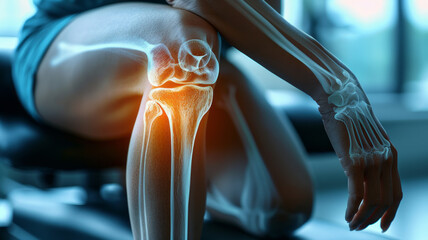 Knee X-ray technology provides detailed insights for accurate diagnosis and treatment.generative ai