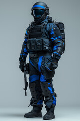 Wall Mural - Winter Camo Tactical Soldier Gear