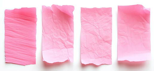 Poster - Pink paper sticker label for text or massage illustrations elements decorative web design
