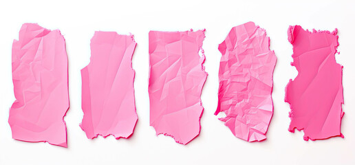 Poster - Pink paper sticker label for text or massage illustrations elements decorative web design