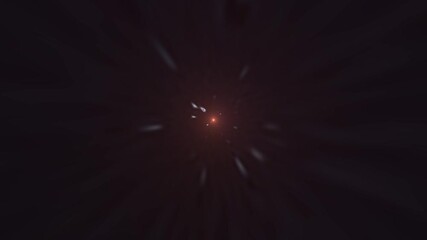 Wall Mural - Hyperspace travel effect with bright central star. Futuristic tunnel