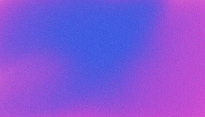 Wall Mural - Grainy blue pink gradient background with blazing pink light and noise texture effect banner in the background