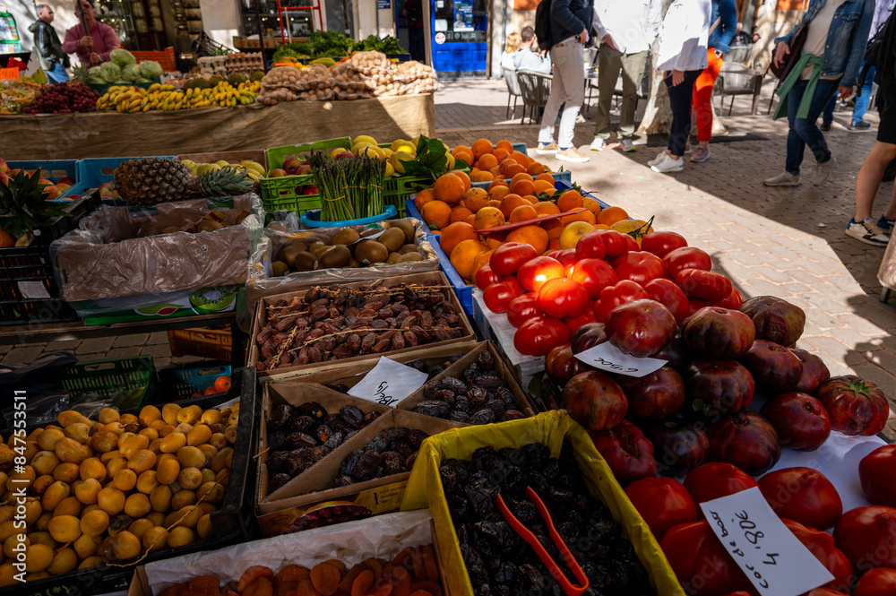 Marktstand mit Obst und Gemüse auf Mallorca