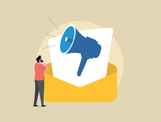 Poster - email marketing drives customer engagement through newsletters, promotional emails, personalized off