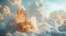 Golden Throne In The Clouds Free Stock Photo - Public Domain Pictures