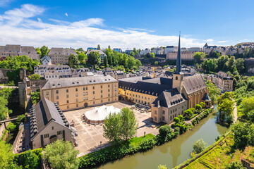 Wall Mural - Luxembourg old city, Ville Haute district, is the UNESCO World Heritage site in Luxembourg