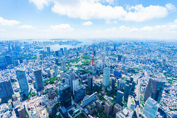 東京タワー・空撮写真