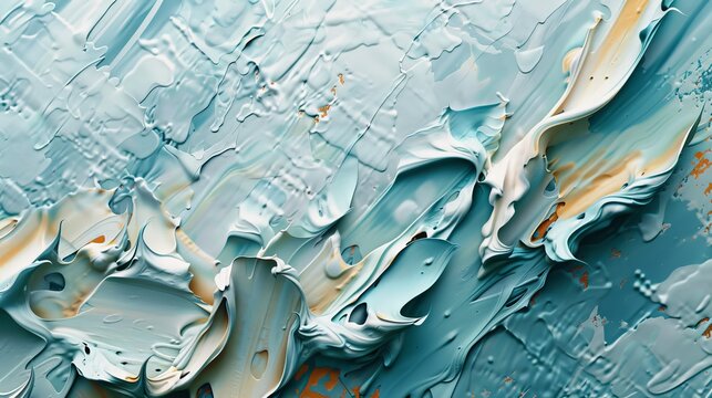 Textured impasto strokes mountainous terrain abstract background