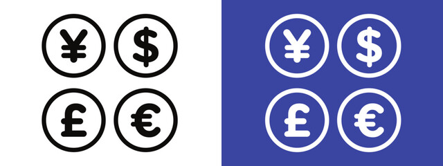 Wall Mural - Financial Currency Icon Perfect for Banking and Money Management