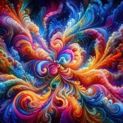 Wall Mural - psychedelic art wallpaper