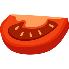 Sticker - Tomato Slice Illustration