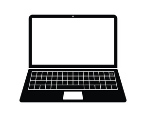 Poster - laptop icon. notebook computer symbol for app, website, design element. vector illustration on trans