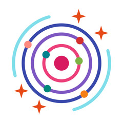 milky way flat icon