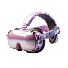 VR headset on transparent background