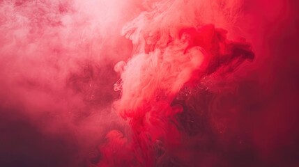 Wall Mural - Red smoke image