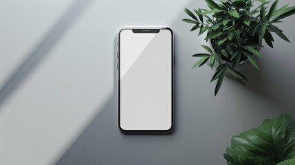 Smartphone mock up illustration generated by ai