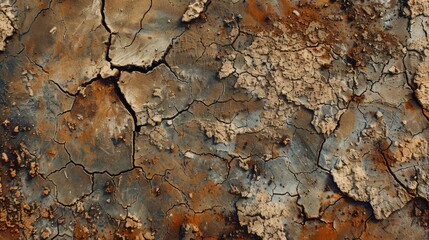 Canvas Print - arid soil