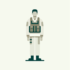 Wall Mural - Soldier vector illustration.