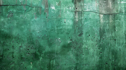 Wall Mural - green concrete cement wall