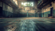 © Aekawat - Indoor basketball court stands still, untouched by the echo of bouncing balls