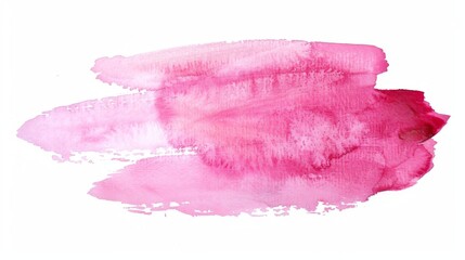 Wall Mural - Watercolor brush pink background illustration generated by ai