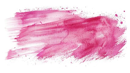 Wall Mural - Watercolor brush pink background illustration generated by ai