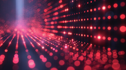 Fototapete - A red and blue background with a red and blue light shining through it