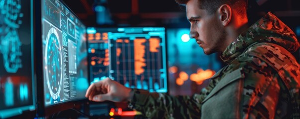 Poster - an american hacker on the dark web, part of a military unit.
