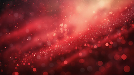Poster - a red background with a lot of dots