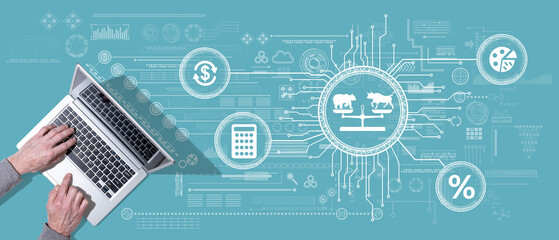 Poster - Concept of stock market