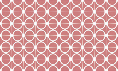 Pink and white two tone line circle ring seamless repeat pattern, seamless design for fabric printing, print flower patter