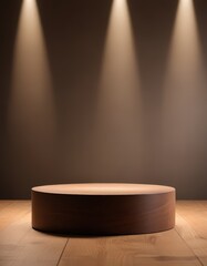 Wall Mural - empty stage with spotlight