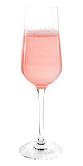 Sticker - rose wine png in a crystal glass