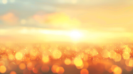 Poster - leaf fall abstract background with sun beams and flares,Bright bokeh with highlights on a dark background,Abstract background with a sunburst design
