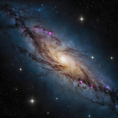 Wall Mural - Starry Night in the Milky Way Galaxy,Space,generative God creatio