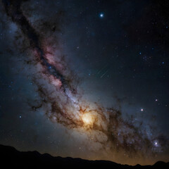 Wall Mural - Starry Night in the Milky Way Galaxy,Space,generative God creatio