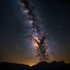 Wall Mural - Starry Night in the Milky Way Galaxy,Space,generative God creatio
