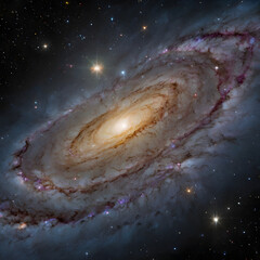 Wall Mural - Starry Night in the Milky Way Galaxy,Space,generative God creatio