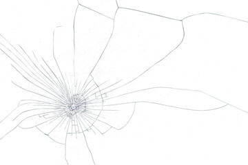 Wall Mural - png cracked glass texture background transparent
