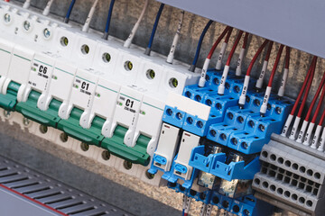 Poster - A black and white image of a power box with a white and black switch. The switch is labeled with numbers and letters