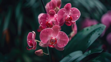 Poster - Image of a lovely Orchid in full bloom in the garden