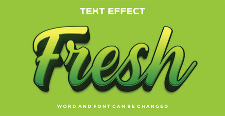 Wall Mural - Fresh editable text effect