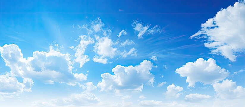 Summer blue sky. Creative banner. Copyspace image