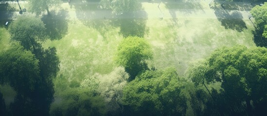 Poster - Aerial view green space blur background. Creative banner. Copyspace image