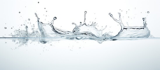 Aufkleber - Water Splash With White background. Creative banner. Copyspace image