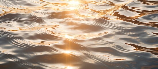 Poster - texture water ripples. Creative banner. Copyspace image