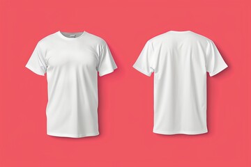 White t-shirt template showing the front and back views.