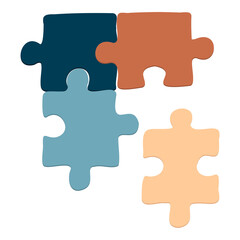 Wall Mural - Puzzle pieces png clipart, business problem solving