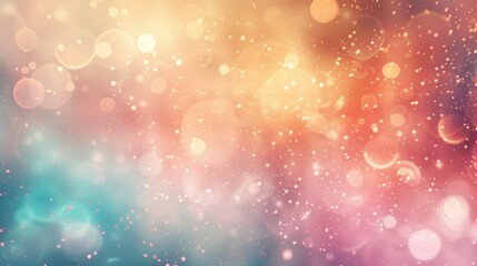 Poster - A dreamy abstract background with a blend of soft colors and bokeh light effects.
